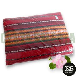 MANTEL TRADICIONAL ROJO 140/180