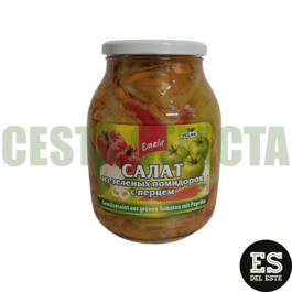 ENSALADA DE TOMATE VERDE Y PIMIENTOS, EMELA, 840g