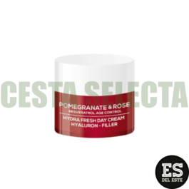 CREMA DE DIA HIDRA FRESH CON ÁCIDO HIALURÓNICO,GRANADA Y ROSA DE VIA NATURAL BIOFRESH 50ML.