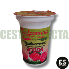 YOGUR LIQUIDO SABOR FRESA CON PROBIOTICOS DOBROTITSA 0.280g