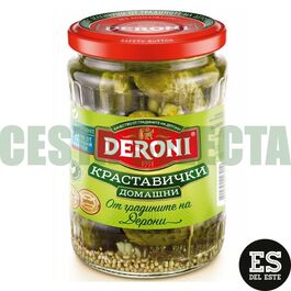 PEPINILLOS AGRIDULCES DERONI 560GR