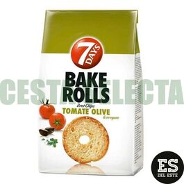 BAKE ROLLS TOMATE Y ACEITUNAS 7 DAYS 80g