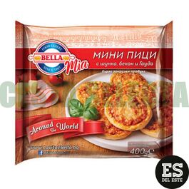 MINI PIZZA BELLA MIA-ham, beicon, gouda, 400g