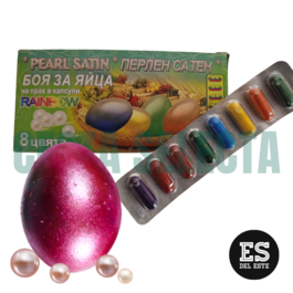 TINTE HUEVOS PERLADO 8 COLORES