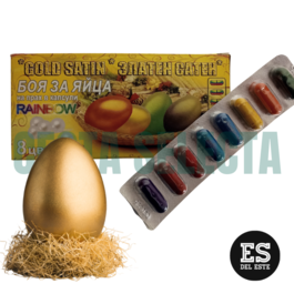 TINTE HUEVOS GOLD SATIN 8 COLORES